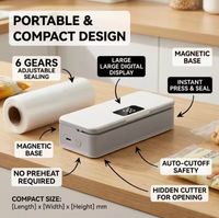 FreshSeal™ - Mini Sellador Térmico Magnético Digital Recargable